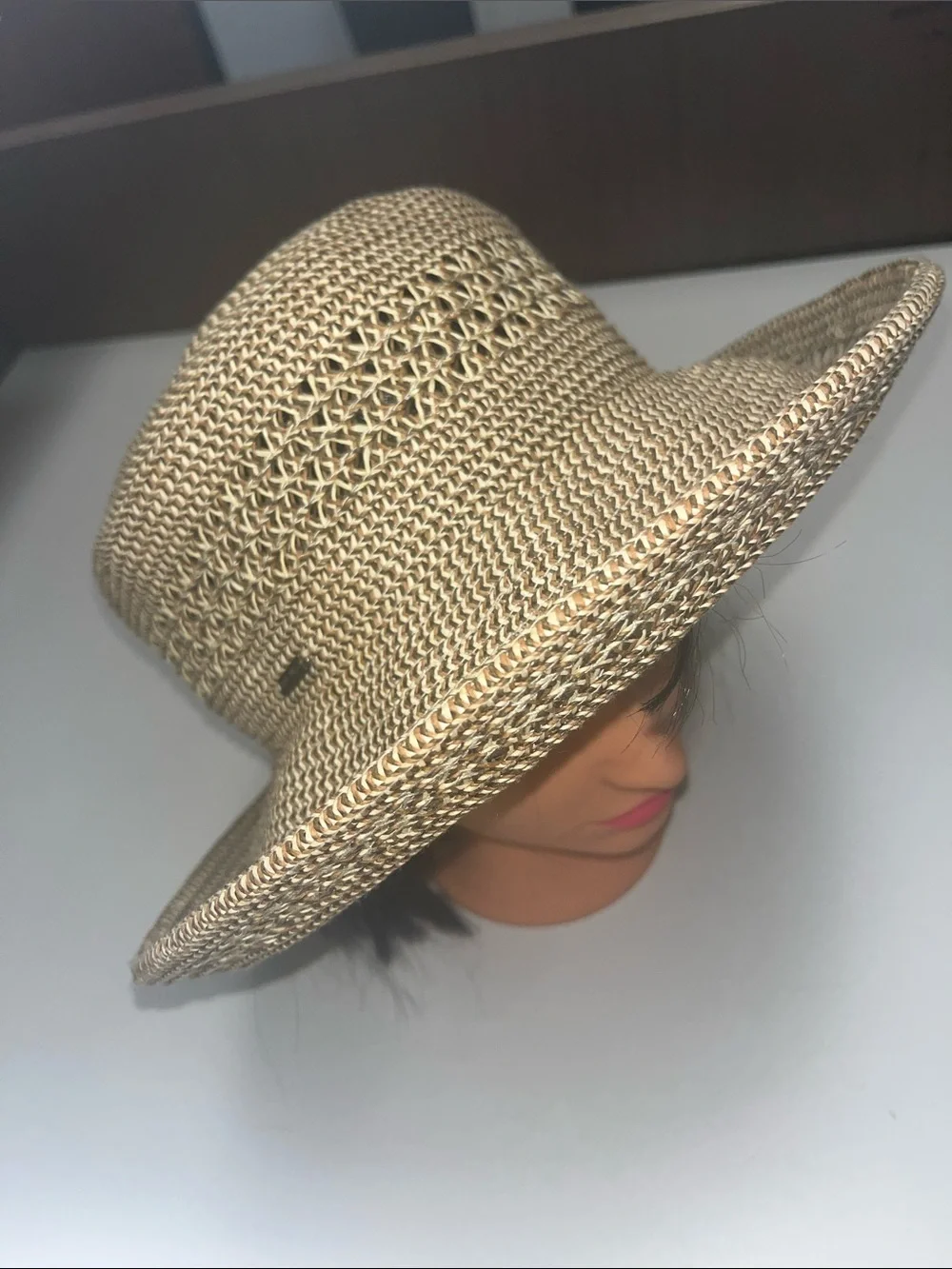 Nine West Natural Straw Sun Hat